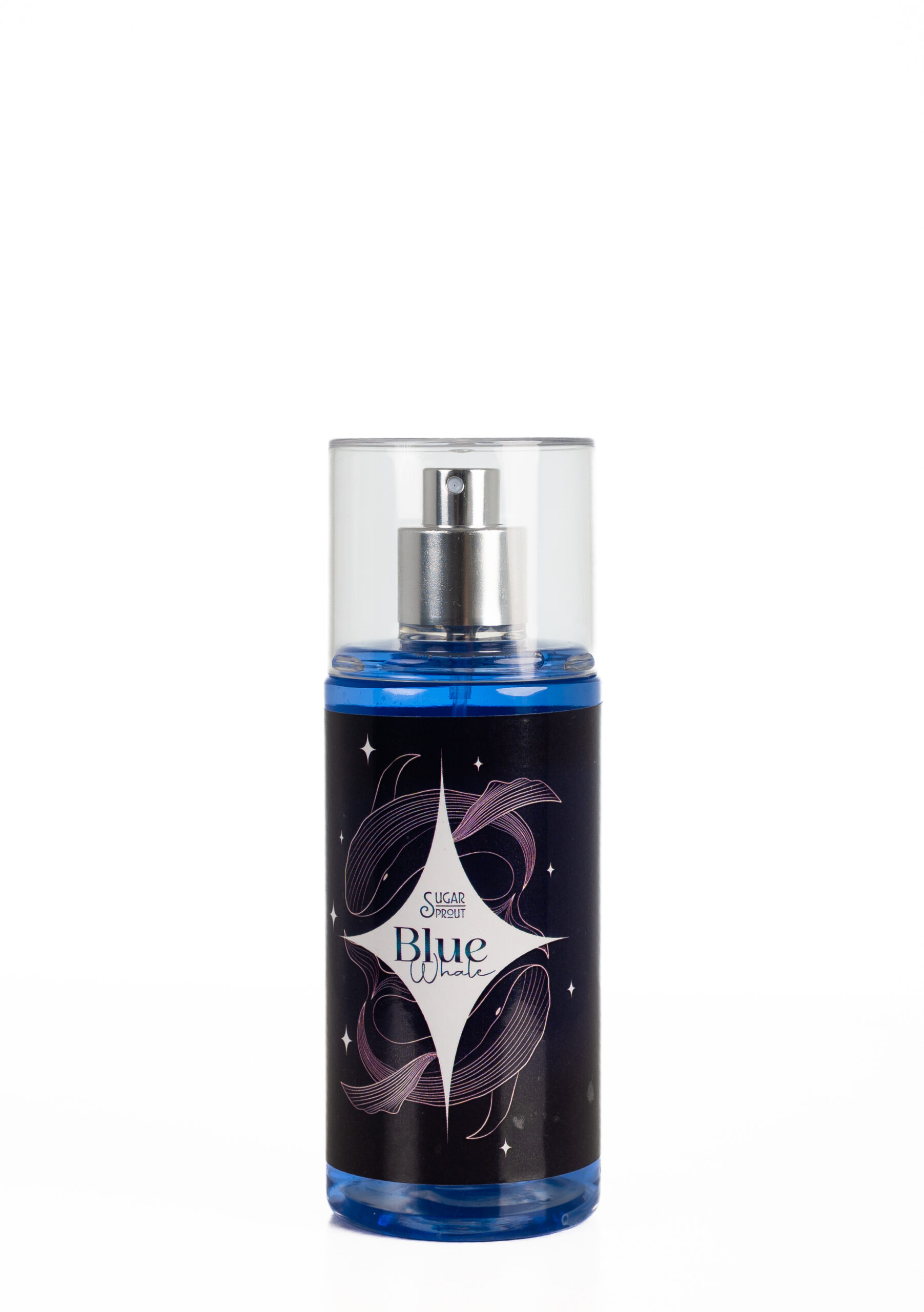 SUGAR SPROUT "Blue Whale" Men's Body Mist / Body Splash (150 ml) – Sophisticated & Powerful Scent with Citrus, Incense, and Amber Wood – Ideal for Ambitious and Strong Personalities